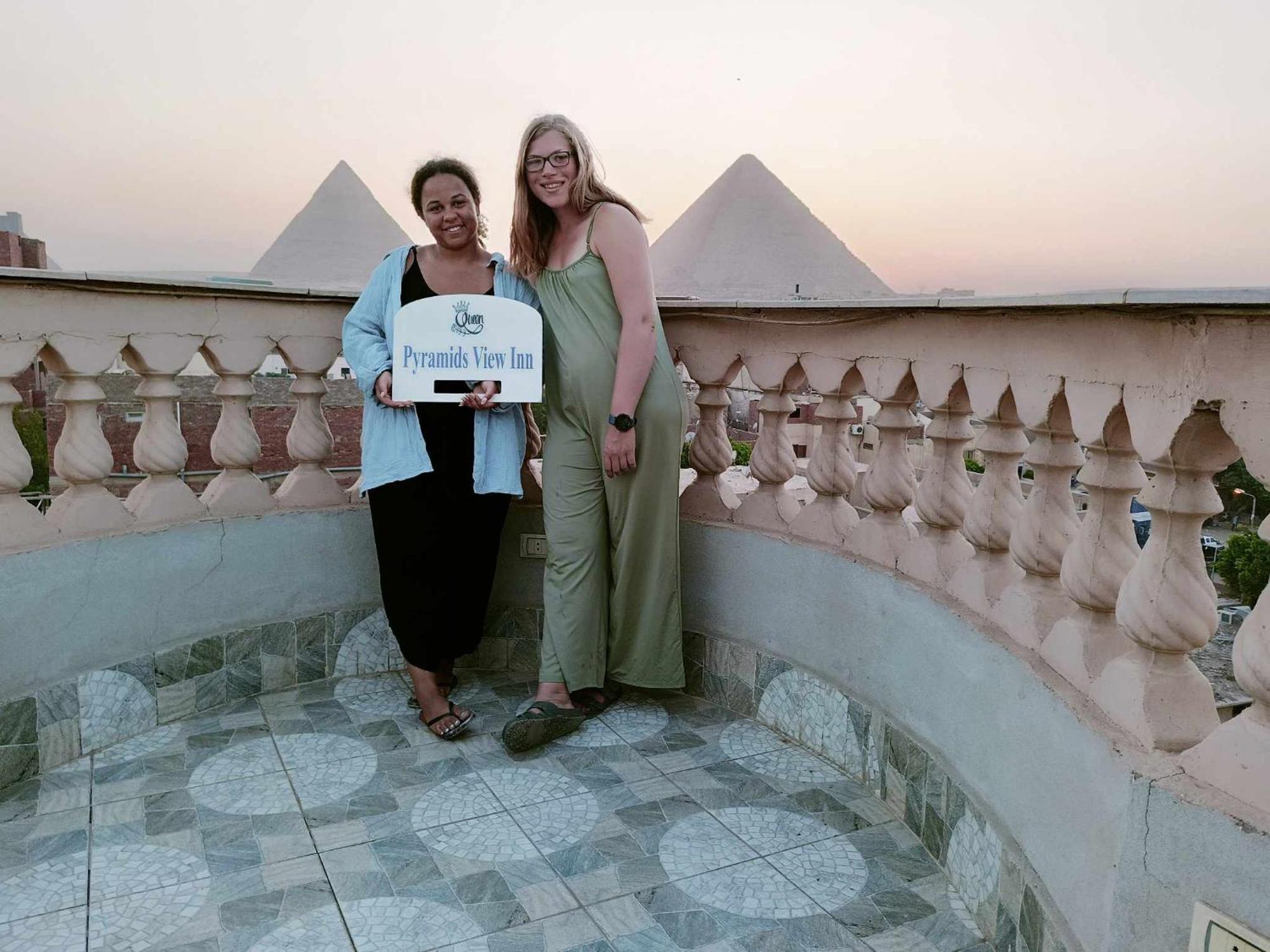 Queen Pyramids View Inn Kafrat al Jabal Exterior foto