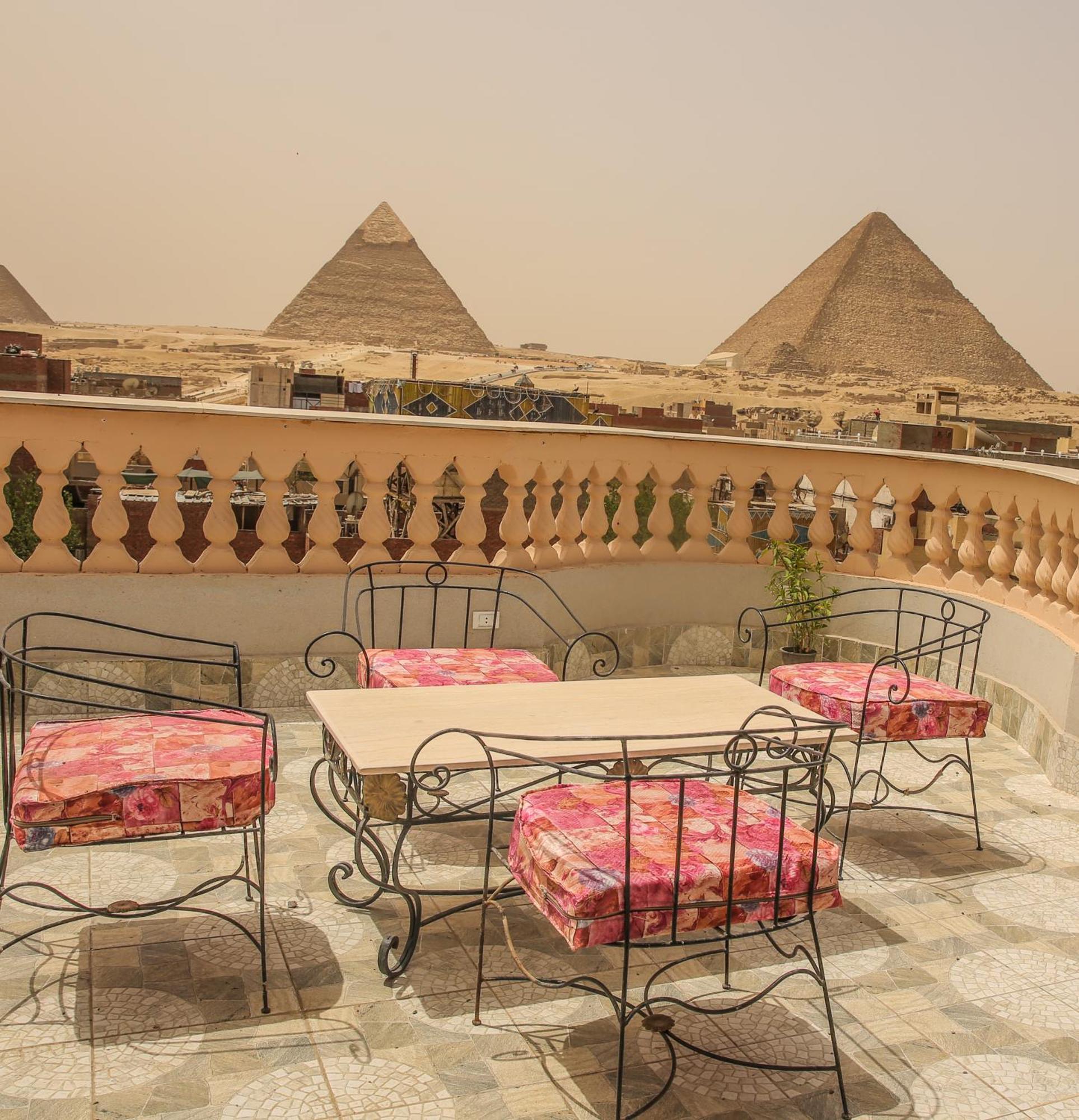 Queen Pyramids View Inn Kafrat al Jabal Exterior foto